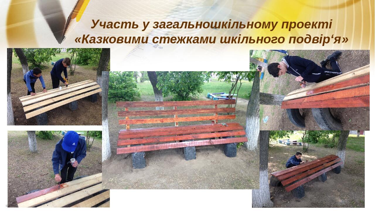 Участь у загальношкільному проекті «Казковими стежками шкільного подвір‘я»