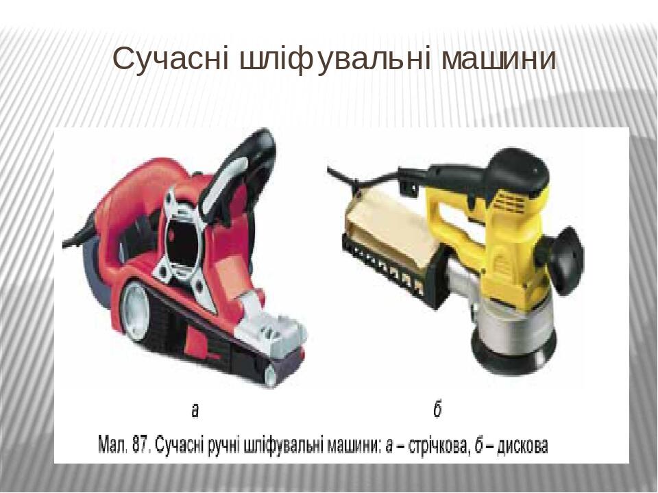 Сучасні шліфувальні машини