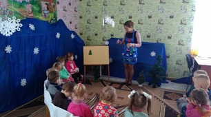 Казка з фетру "Рукавичка"