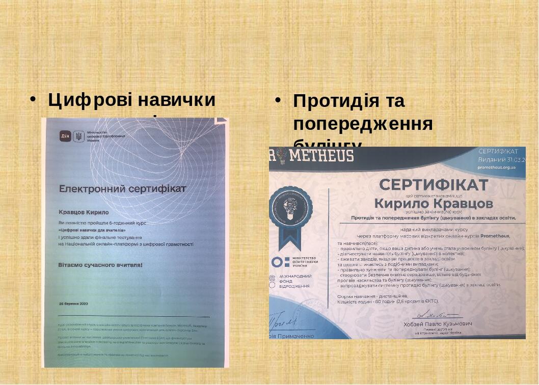 Цифрові навички для вчителів Протидія та попередження булінгу
