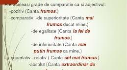 Gradele de comparație ale adverbului