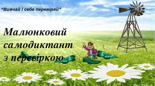 Презентація  з музичним супроводом "Вивчай та себе перевіряй. Малюнковий самодиктант з перевіркою"