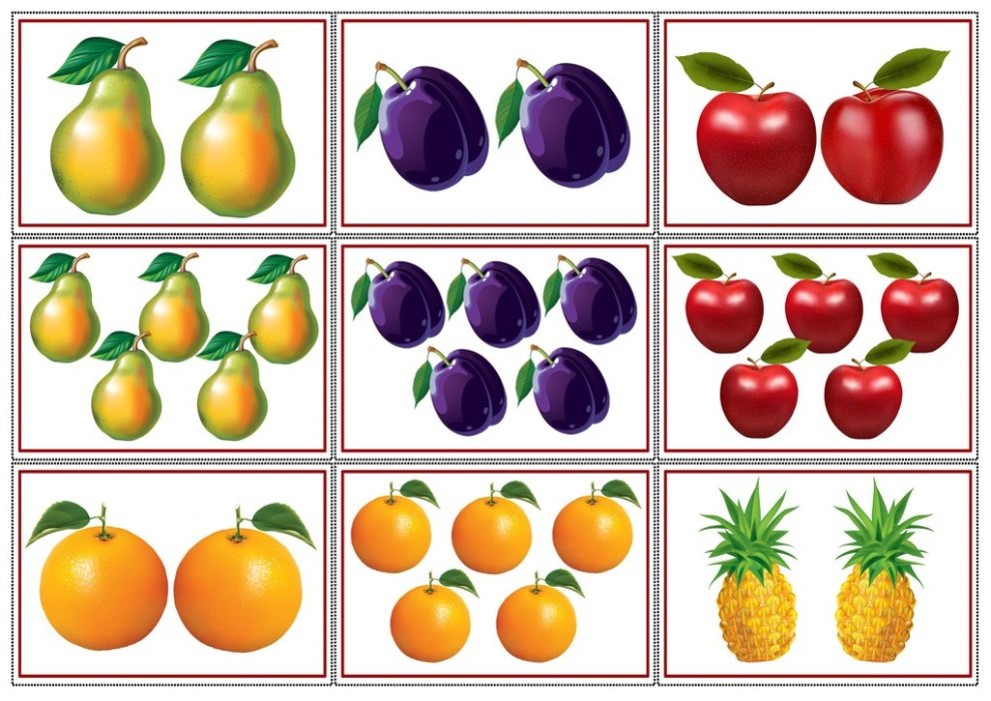 Фрукты один много картинки для детей