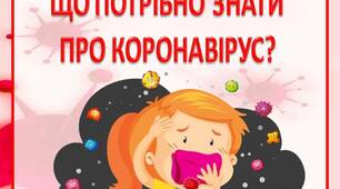 Інформація для батьків "ЩО ПОТРІБНО ЗНАТИ  ПРО КОРОНАВІРУС?"