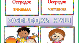 Назви осередків НУШ. Оформлення класу.