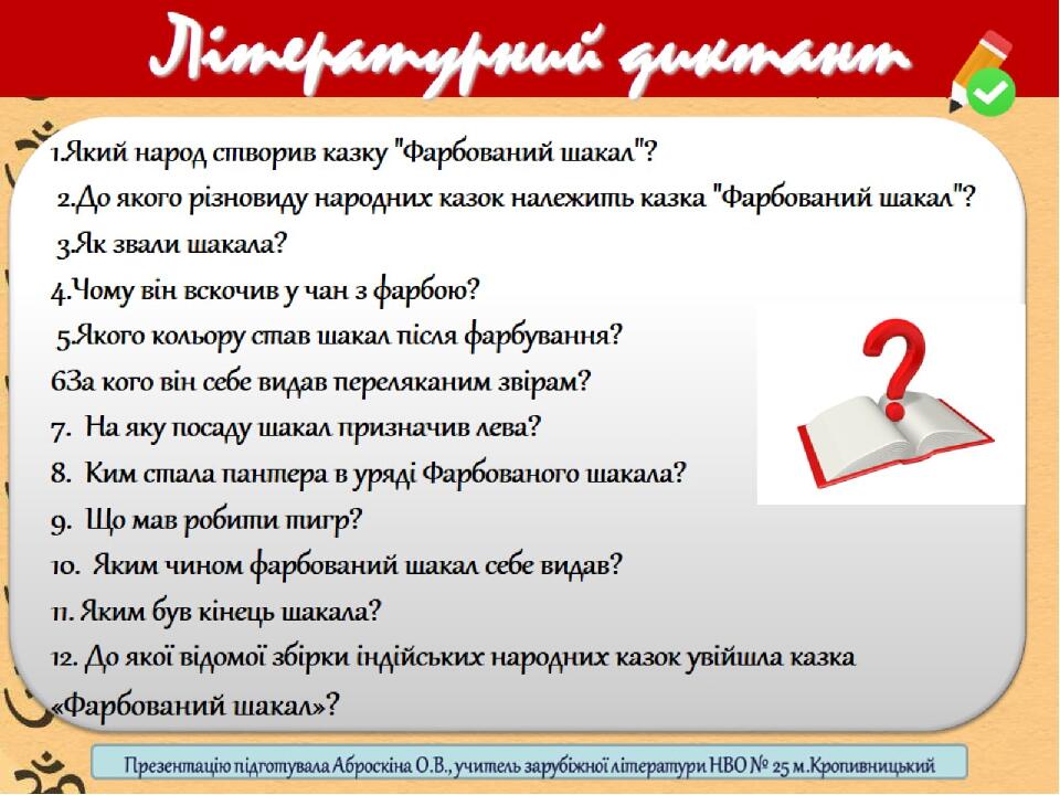 Літературний диктант
