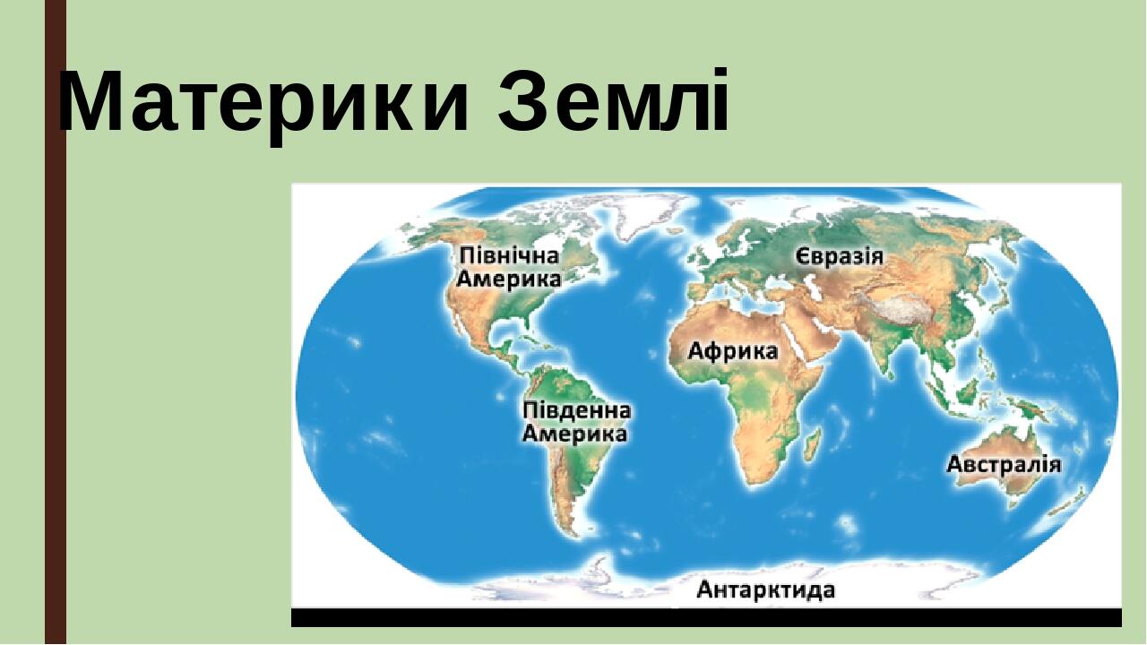 Презентація з природознавства для 4-го класу "Материки" | Презентація ...