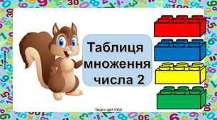 Презентація " Повторюємо таблицю множення на 2"