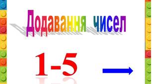 Презентація  "Додавання  1- 5  в  межах  10"