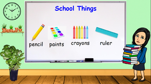 School things (презентацiя, гра, завдання)