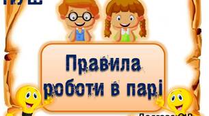 Вчителю НУШ. Дидактичний наочний матеріал  для оформлення осередку навчання «Правила  роботи в парі» (з лампочками)