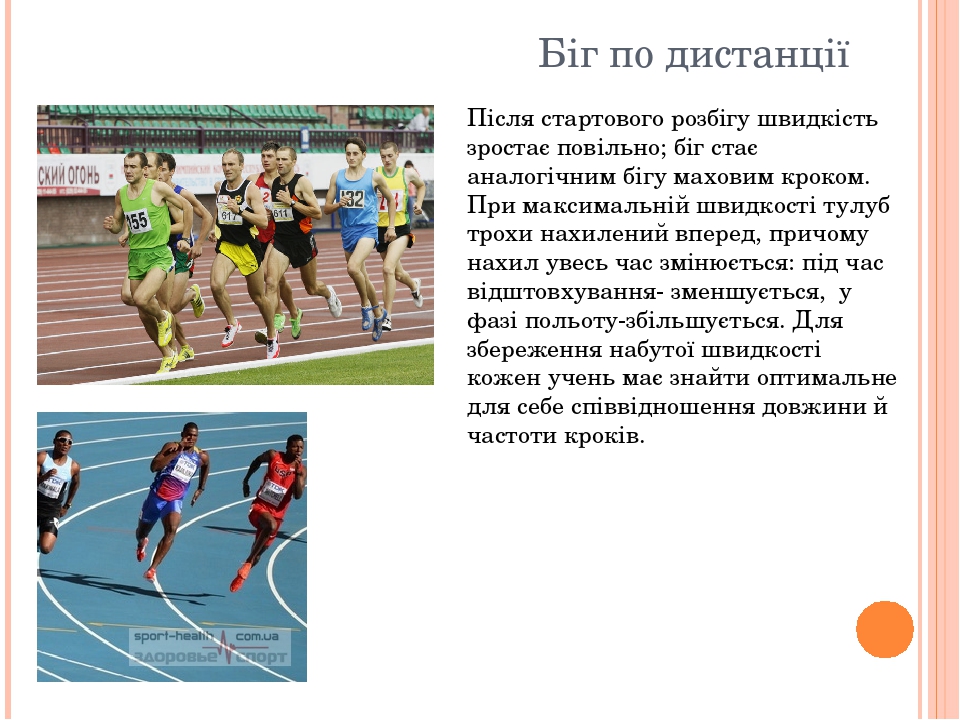 Легка атлетика . Біг. Презентація
