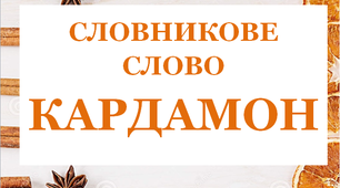 Дидактична розробка "Словник "Прянощі. Кардамон"