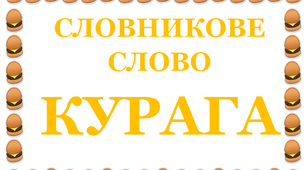 Дидактична розробка "Словник "Кондитерські вироби. Курага"