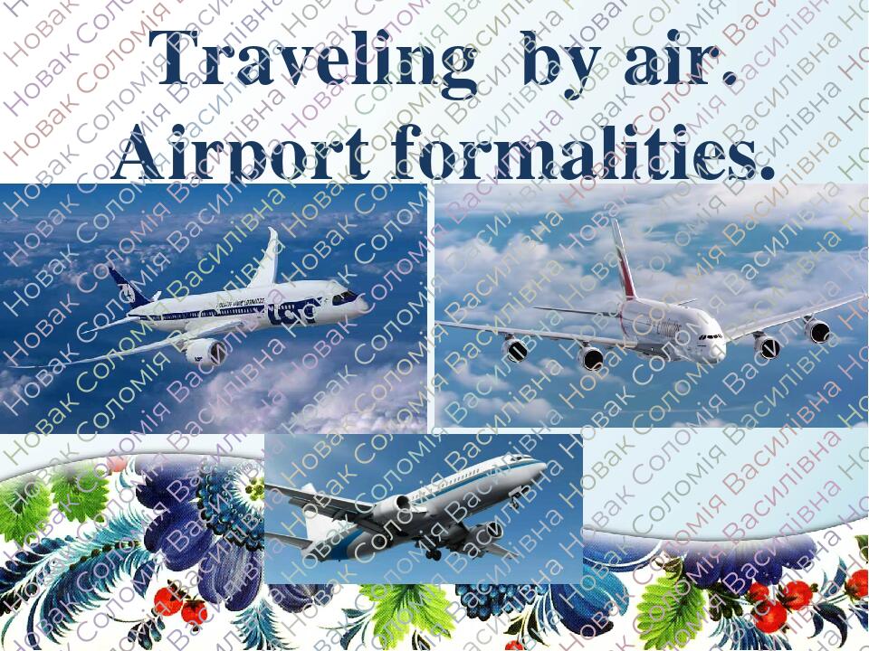 travel formalities ppt