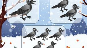Презентація на узгодження іменників з числівниками "Зимуючі птахи. Назви і порахуй"