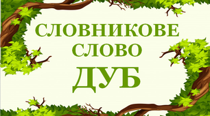 Дидактичний матеріал "Словник "Дерева. Дуб"