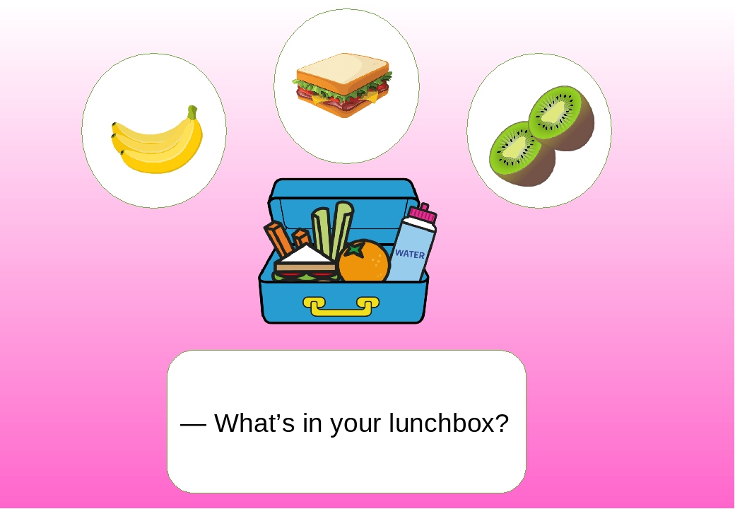 Презентація до теми What's in your lunchbox? (Англійська мова, 1 клас)