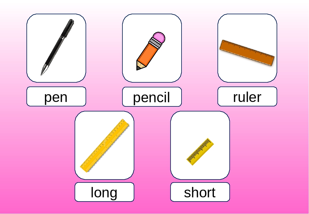 Презентація до теми Is it long or short? (Англійська мова, 1 клас)