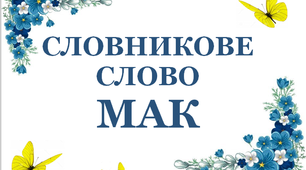 Дидактичний матеріал "Словник "Квіти. Мак"