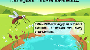 тіньове лото на  звук [З] "Тіні шукай, слова називай!"