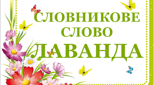 Дидактичний матеріал "Словник "Квіти. Лаванда"