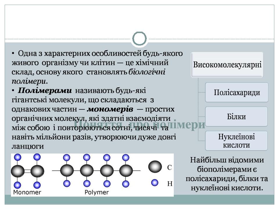 Поняття про полімери