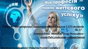 Профорієнтаційний проект для учнів середніх та старших класів «Моя професія – мірило життєвого успіху»