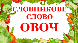Дидактичний матеріал "Словник "Городина. Овоч"