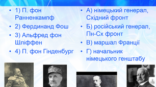 Перша світова війна (тест)