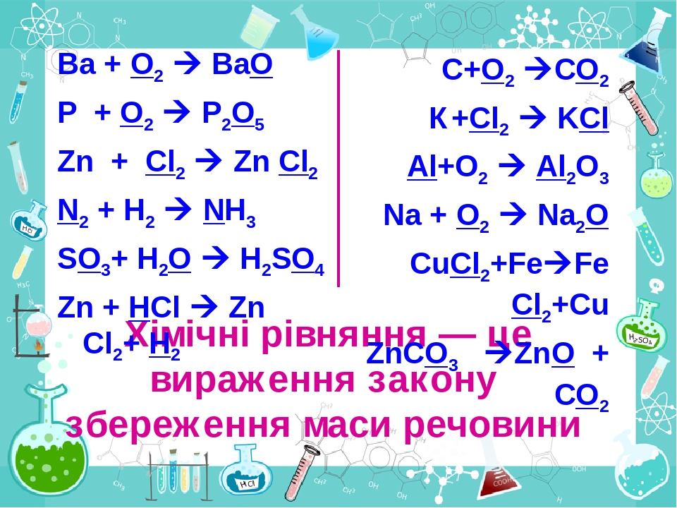 Даны схемы реакций zn cl2 zncl2 проставьте над знаками соответствующих химически