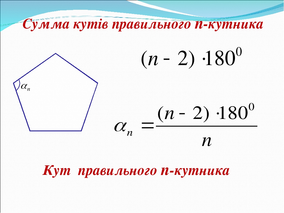 Правильні многокутники 9 клас