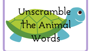 Дидактичні картки “Unscramble the  Animals  Words”