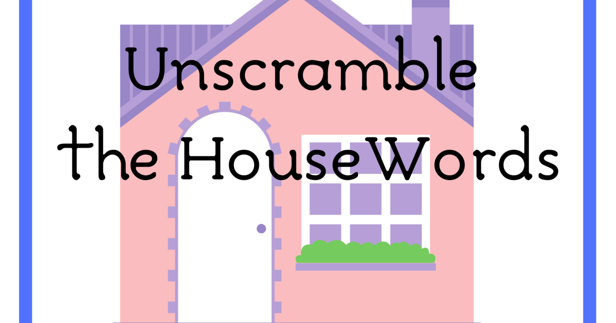 Дидактичні картки “Unscramble the House Words” Інші методичні