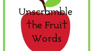 Дидактичні картки “Unscramble the  Fruit  Words”