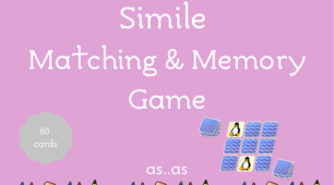 Дидактичний матеріал“Simile Matching & Memory Game”