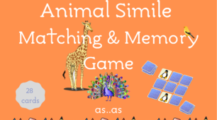 Дидактичний матеріал “Animal Simile Matching & Memory Game”