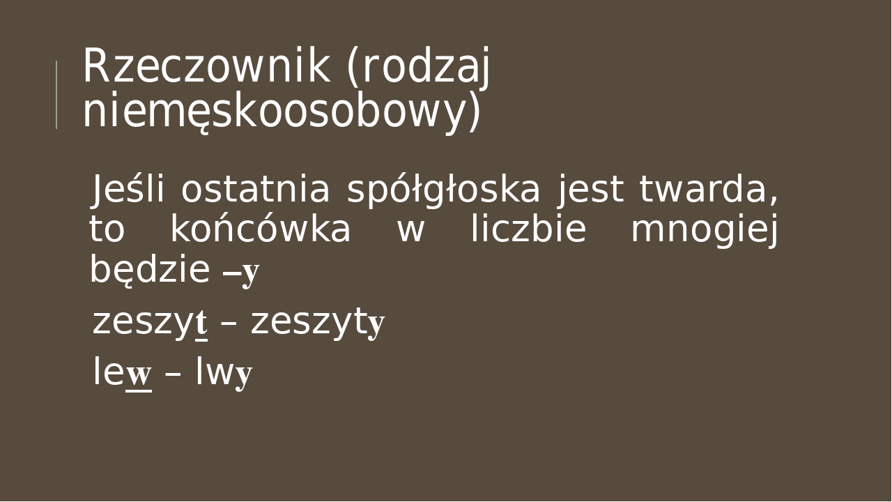 Rodzaj Męskoosobowy I Niemęskoosobowy Przykłady Liczba mnoga rzeczowników i przymiotników
