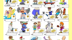 Worksheet "Sports and the structure To be good at".