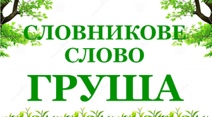 Дидактичний матеріал "Словник "Сад. Груша"