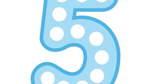 Матеріал до вивчення теми "Число і цифра 5"