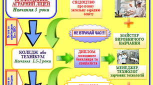 Алгоритм реалізації професії "Кухар. Кондитер"