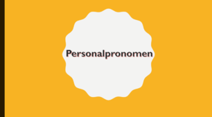 Урок на тему Personalpronomen (Особові займенники)