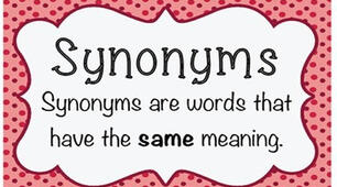 Лексичні вправи з англійської мови. SYNONYMS .