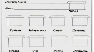 Діагностична карта «Колір – почуття».