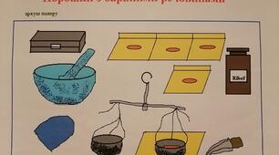 Порошки з барвними речовинами