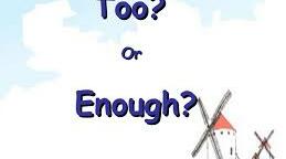 Використання слів "enough" та  "too"