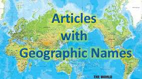  Articles with Geographical Names