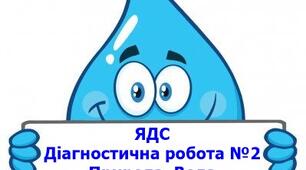Діагностична робота з ЯДС для 3 класу "Природа. Вода" (за підручником І.Грущинської 3кл)