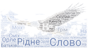Хмара слів до вивчення поезії Олекандра Олеся.